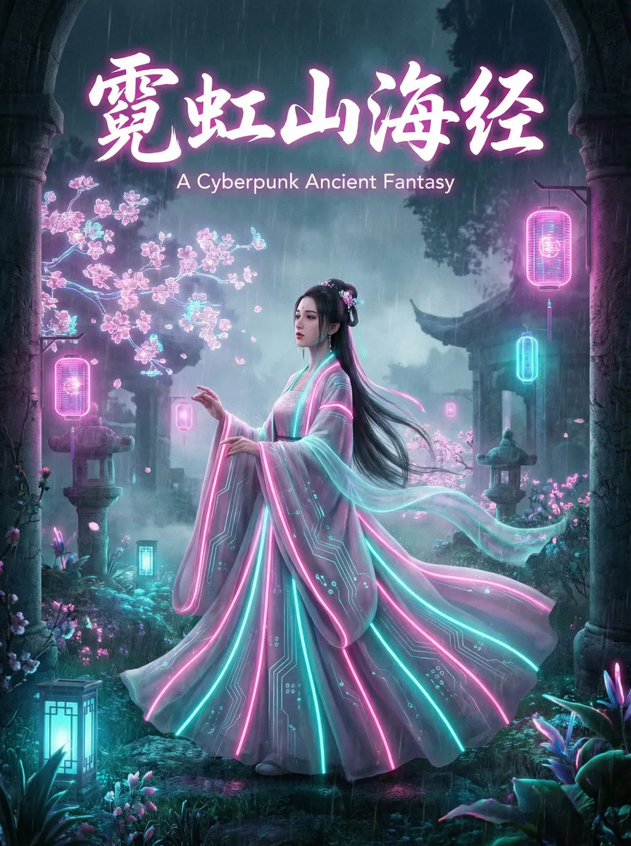 凌晨三点看的视频 古风奇缘短剧 - 霓虹山海经海报